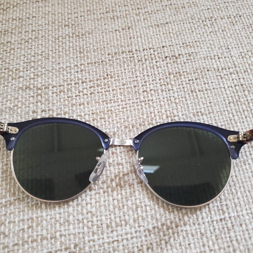 NEW: Ray-Ban 51mm Icons Clubround Phantos Sunglasses in Blue - Picture 10 of 16